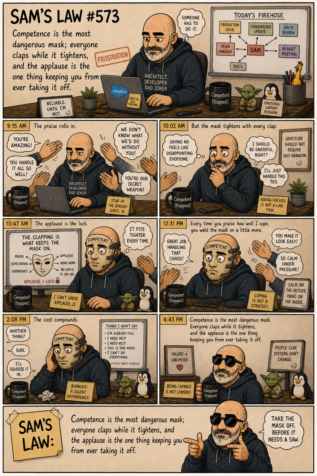 Sam's Law #573: Everyone claps while it tightens