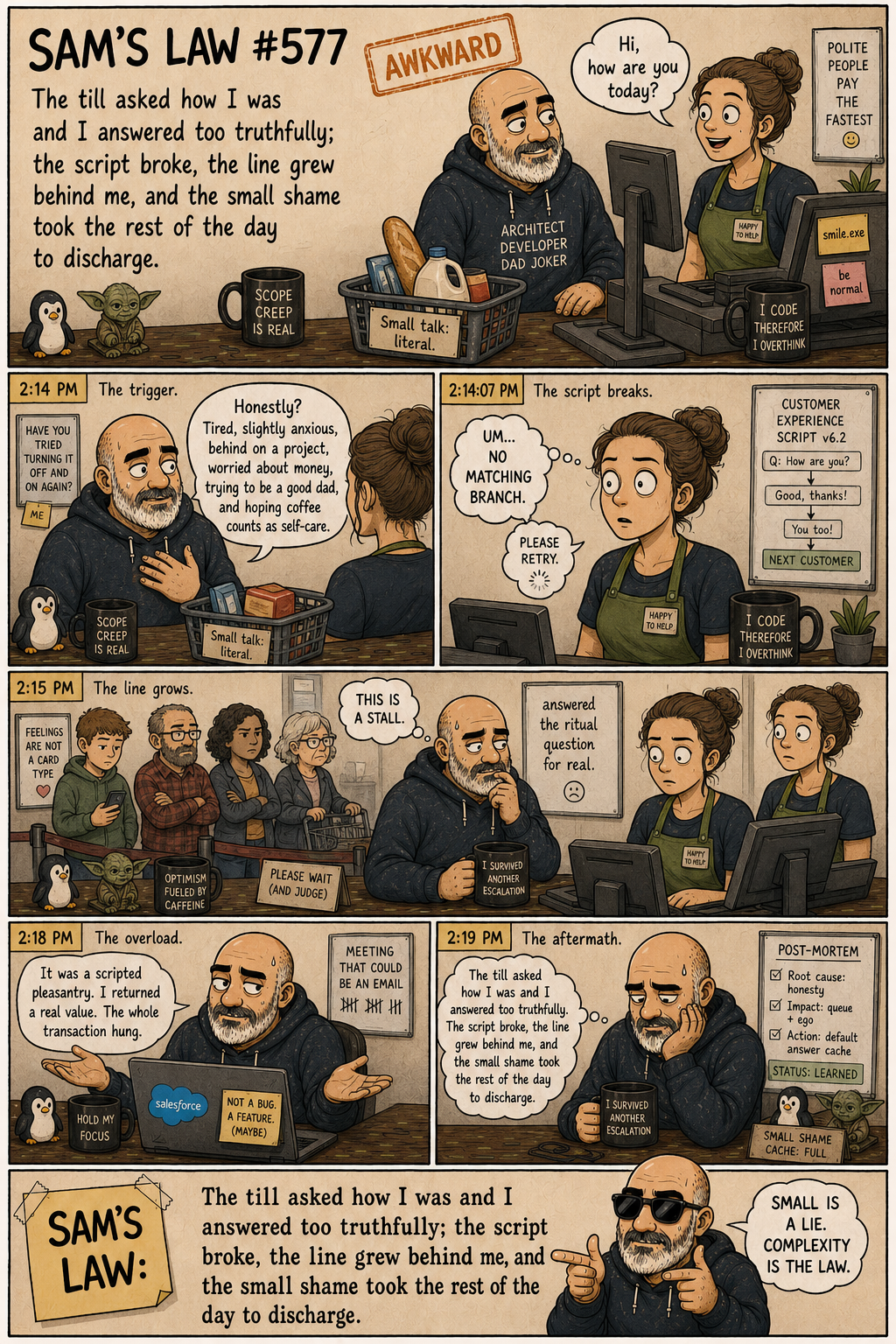 Sam's Law #577: I answered the till too truthfully