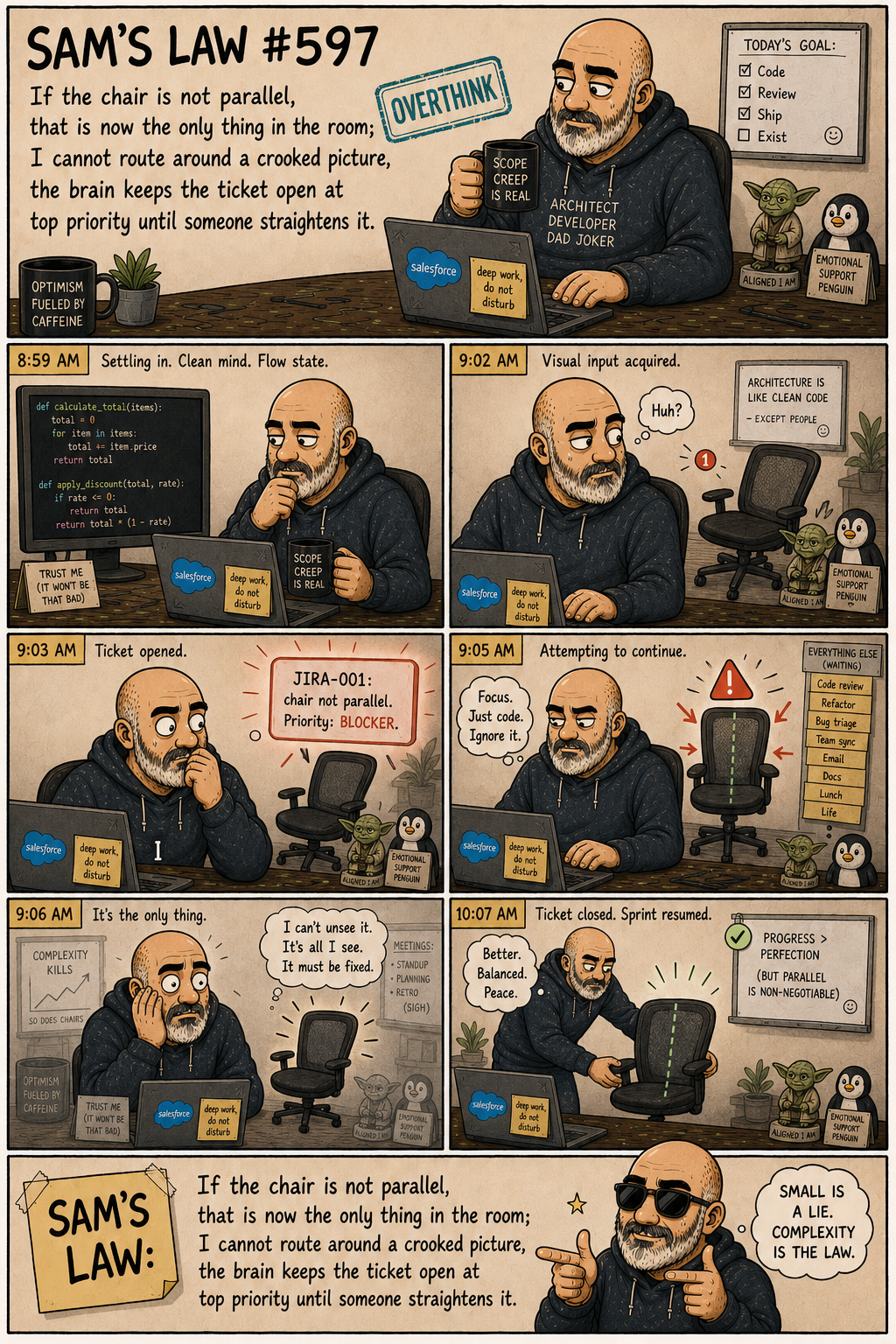 Sam's Law #597: The Chair Must Be Parallel