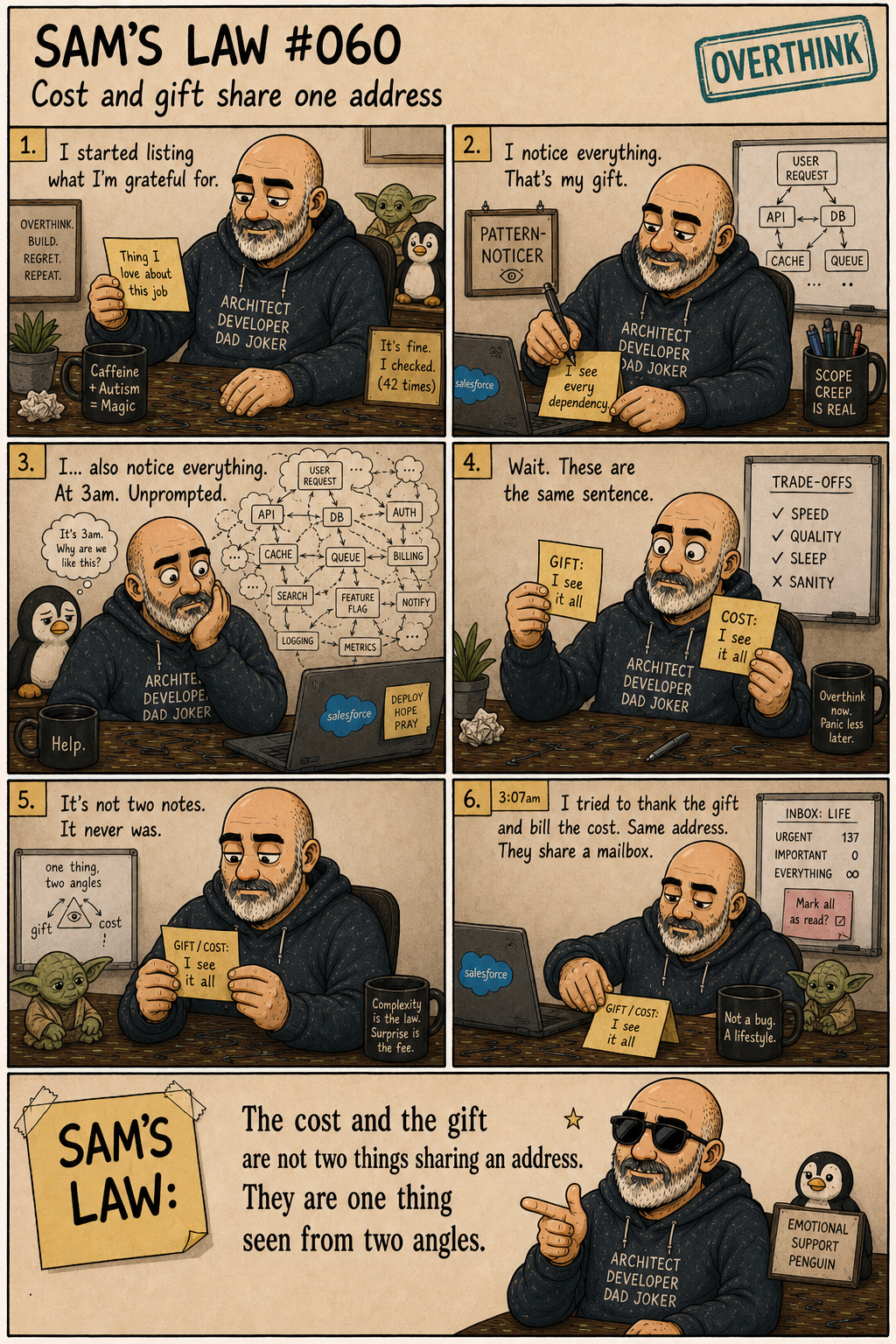 Sam's Law #060: Cost and gift share one address