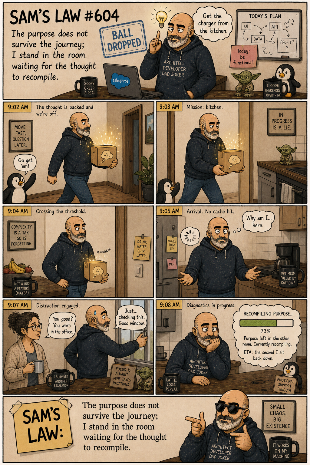 Sam's Law #604: Why I Entered The Room
