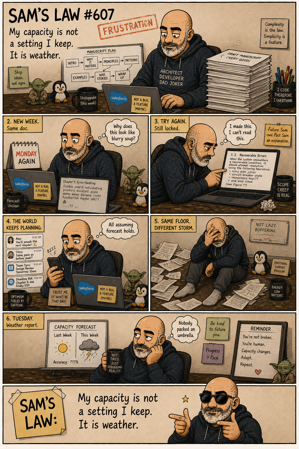 Sam's Law #607: Wrote A Book, Lost Reading