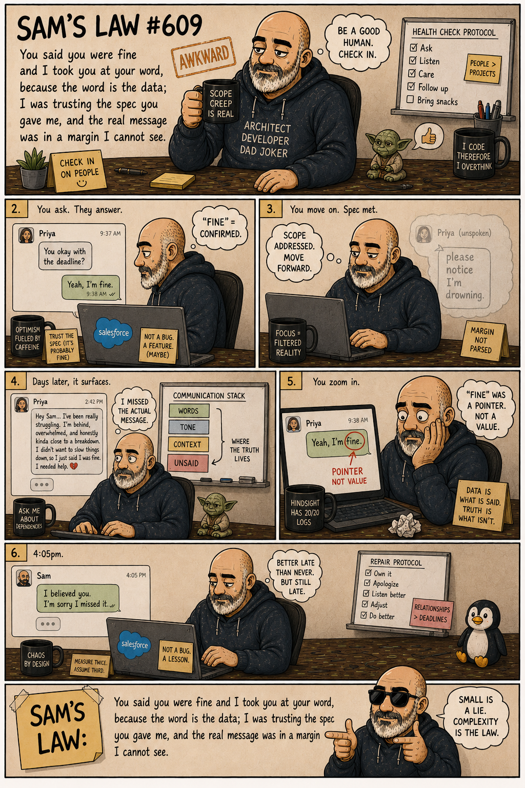 Sam's Law #609: I Took You At Your Word