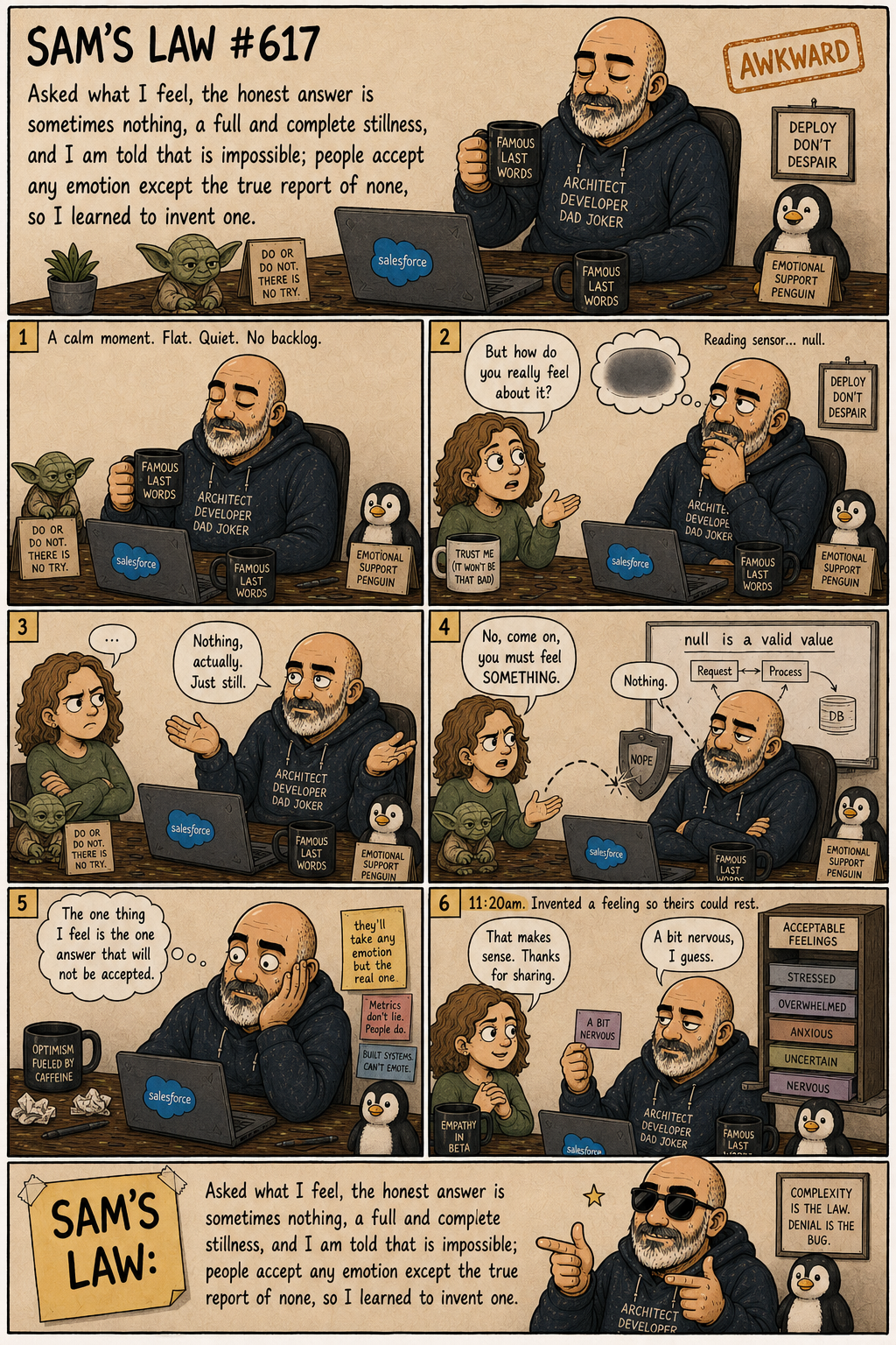 Sam's Law #617: Nothing, Just Stillness