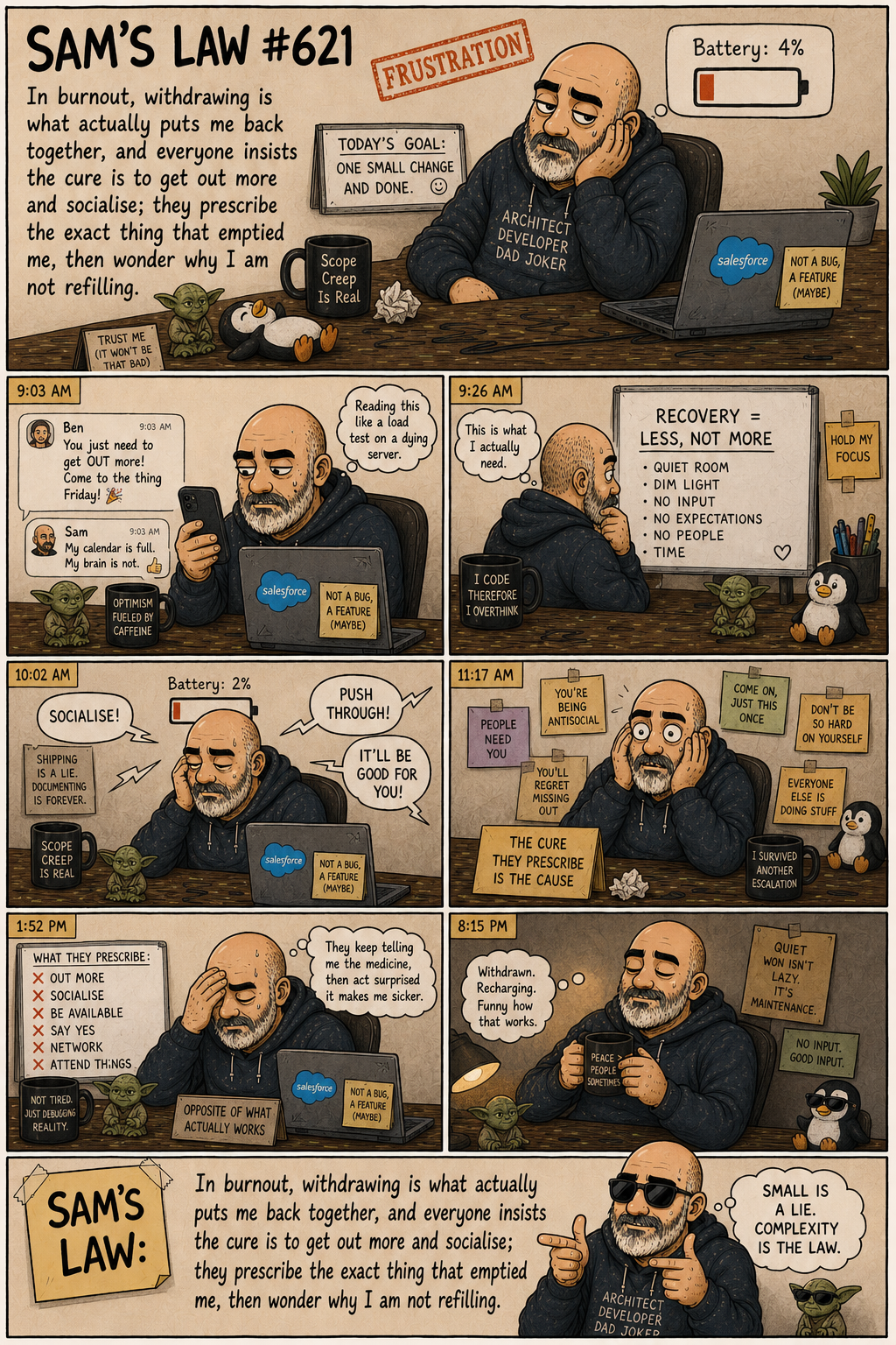 Sam's Law #621: Withdrawing Is The Medicine