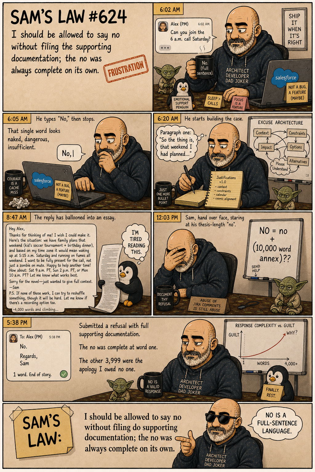 Sam's Law #624: No Essay Required