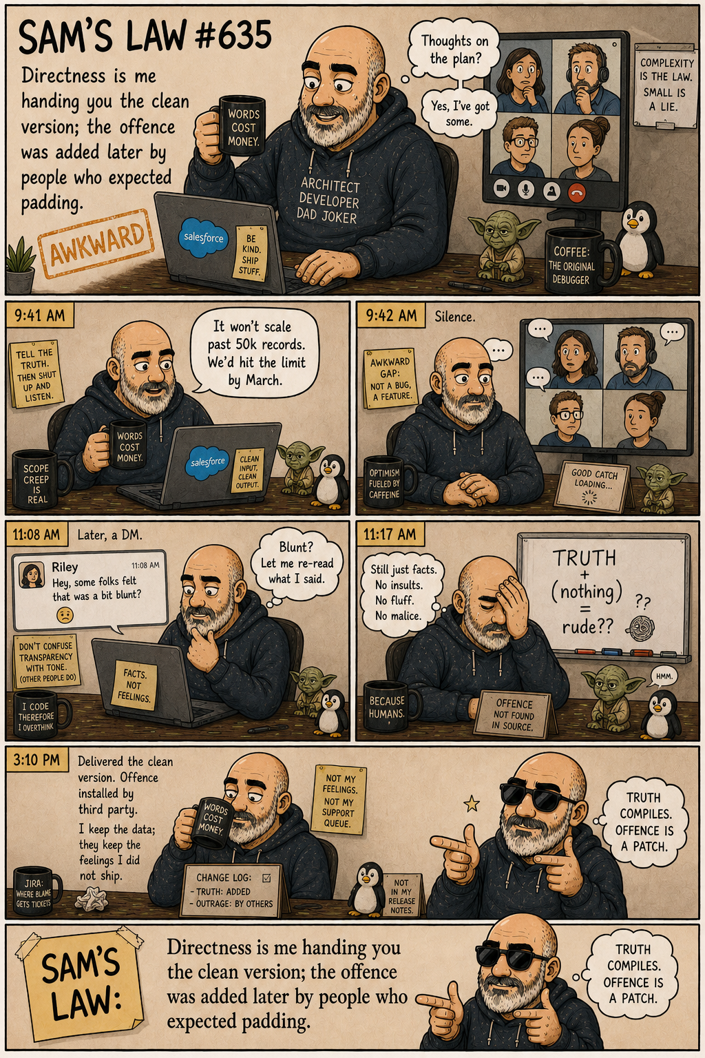 Sam's Law #635: Direct Is Not Rude