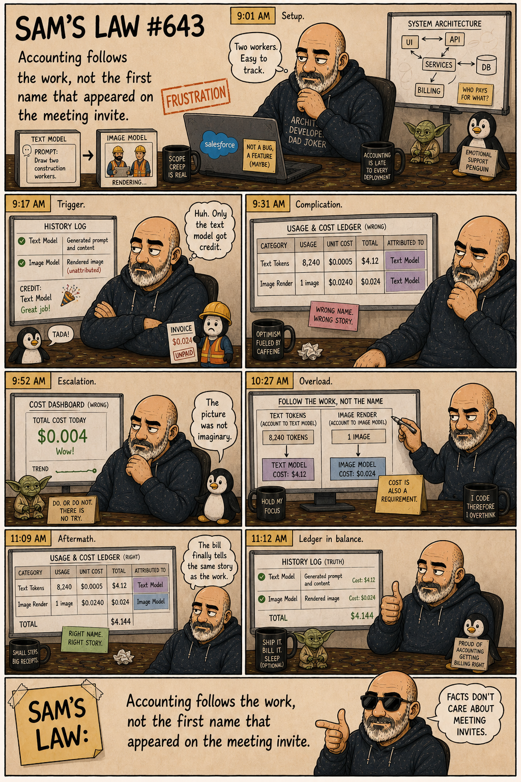 Sam's Law #643: The Invoice Thanked The Wrong Robot