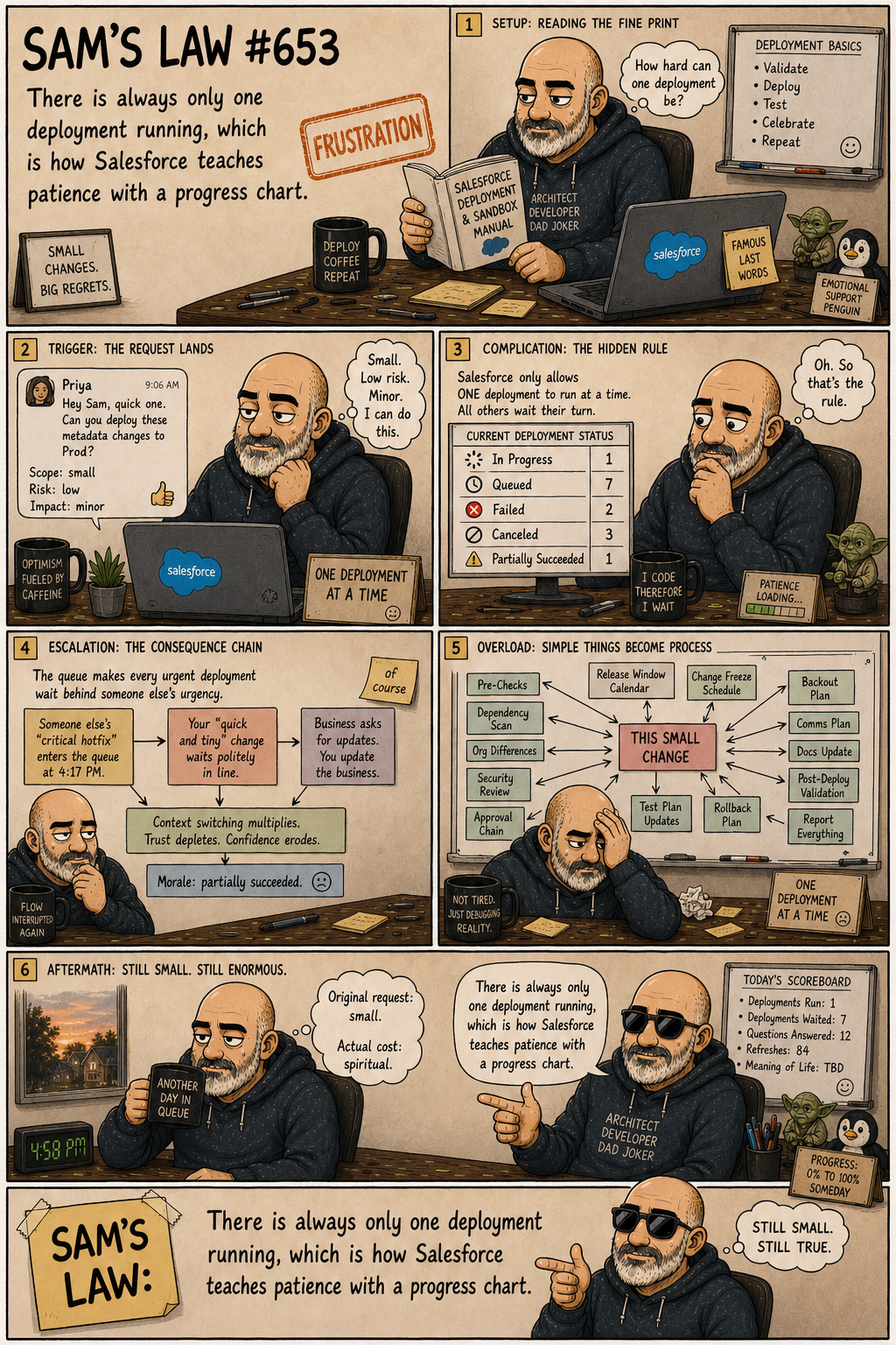 Sam's Law #653: One Deployment At A Time