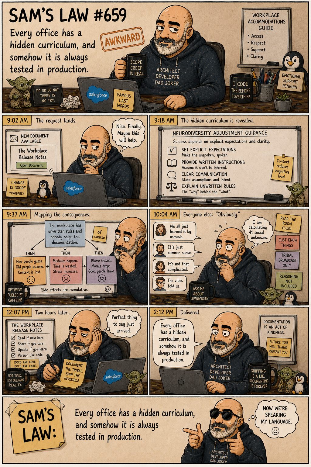 Sam's Law #659: The Workplace Release Notes