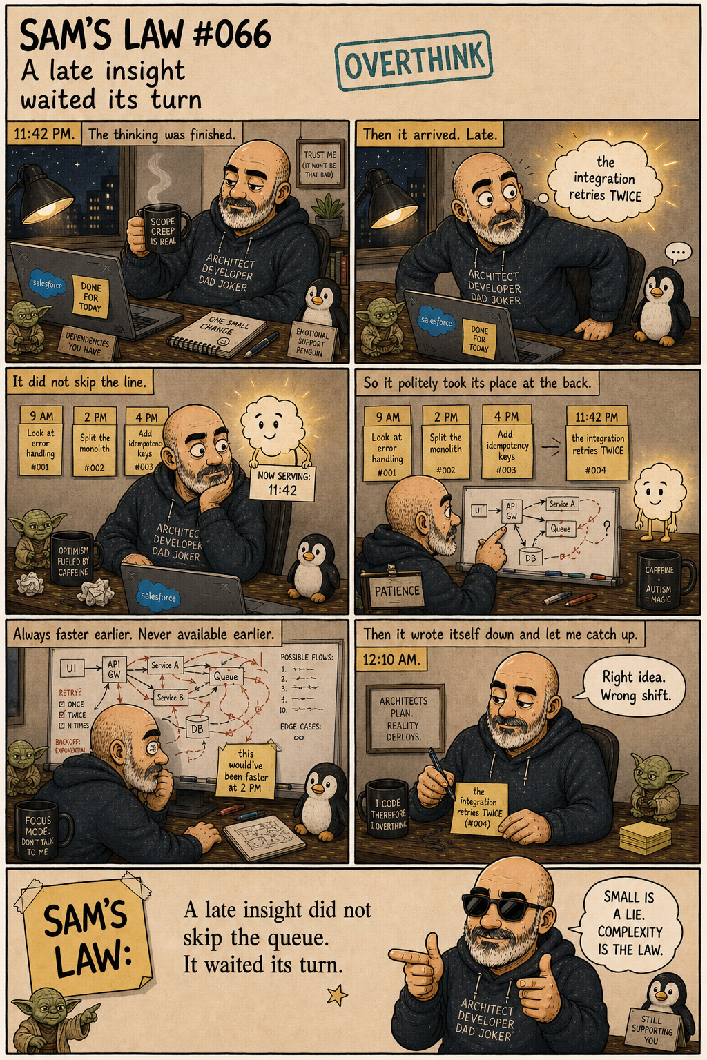 Sam's Law #066: A late insight waited its turn