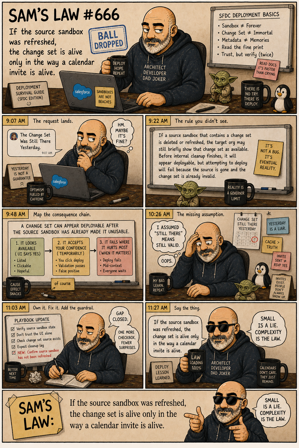 Sam's Law #666: The Change Set Was Still There Yesterday