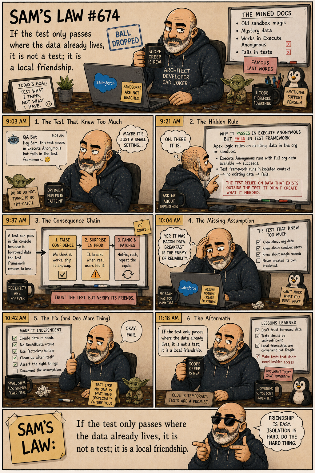 Sam's Law #674: The Test That Knew Too Much