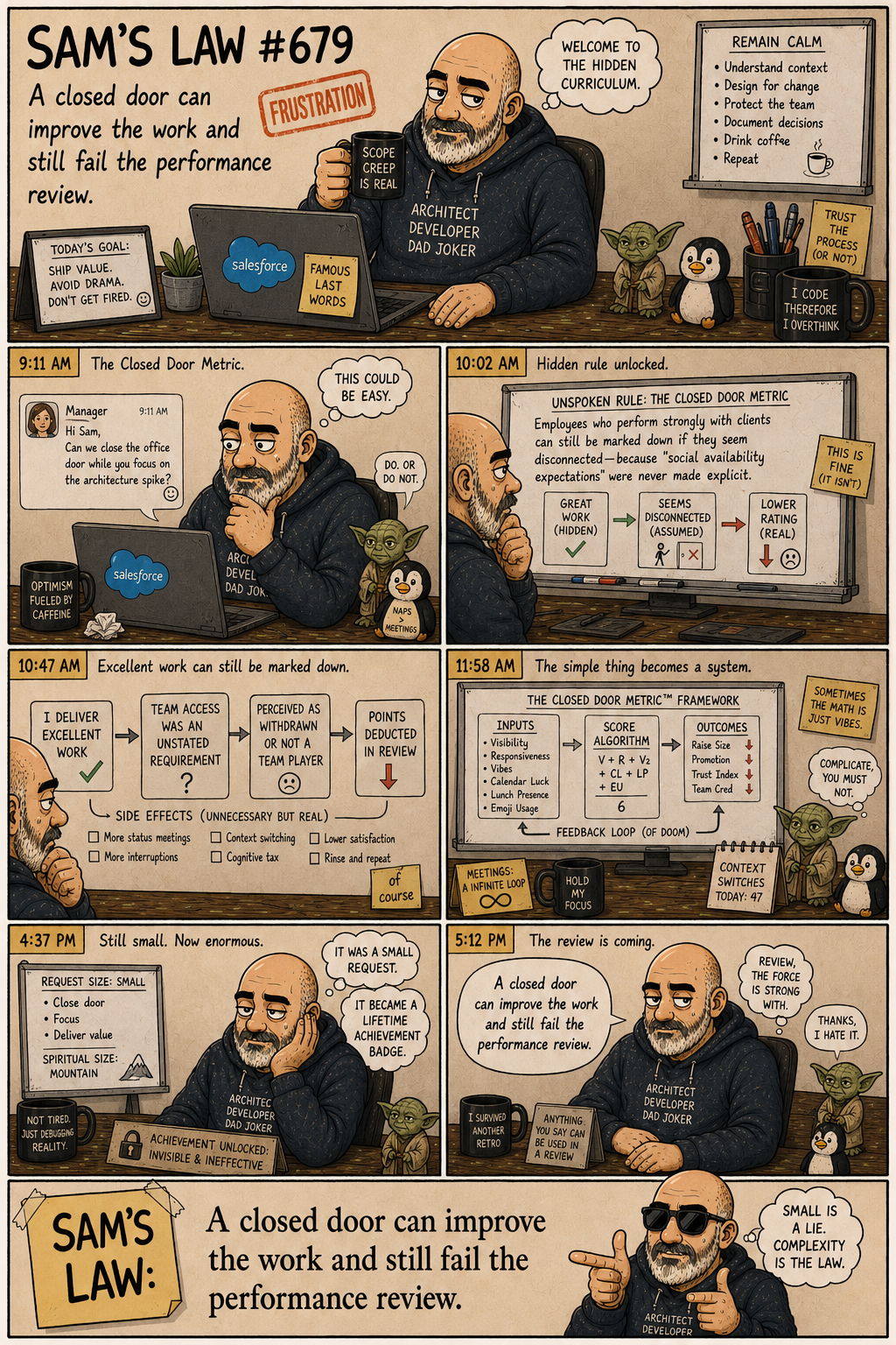 Sam's Law #679: The Closed Door Metric