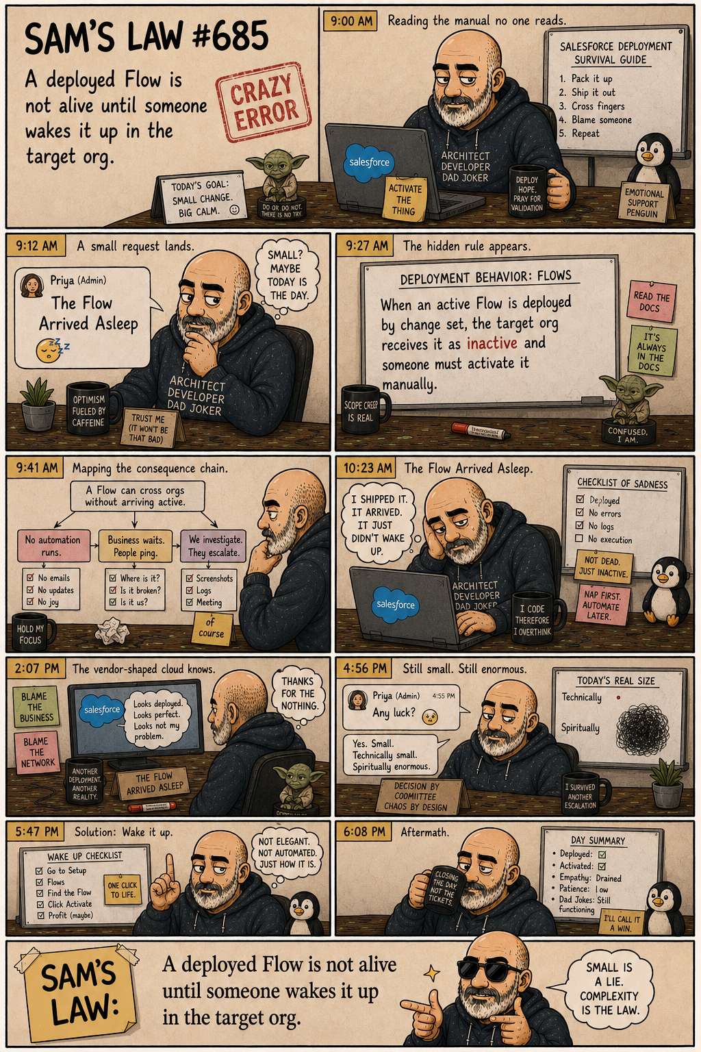 Sam's Law #685: The Flow Arrived Asleep
