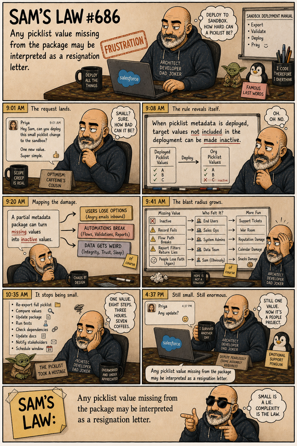 Sam's Law #686: The Picklist Took A Hostage