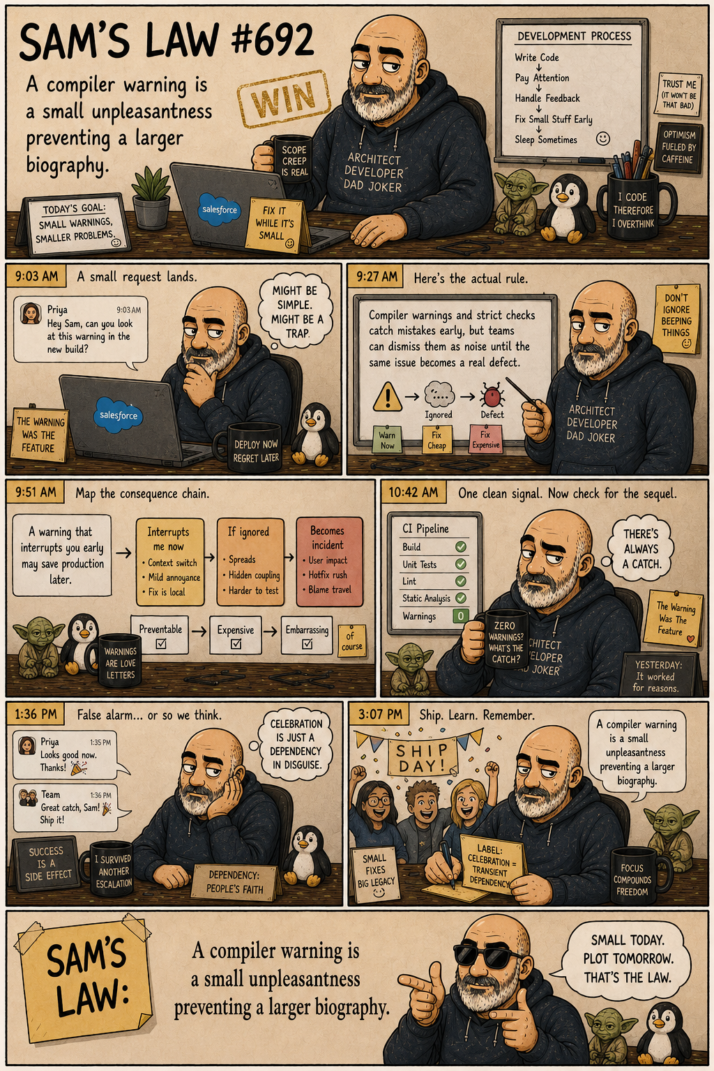 Sam's Law #692: The Warning Was The Feature