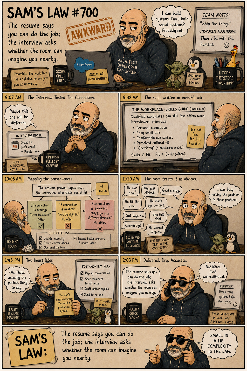 Sam's Law #700: The Interview Tested The Connection