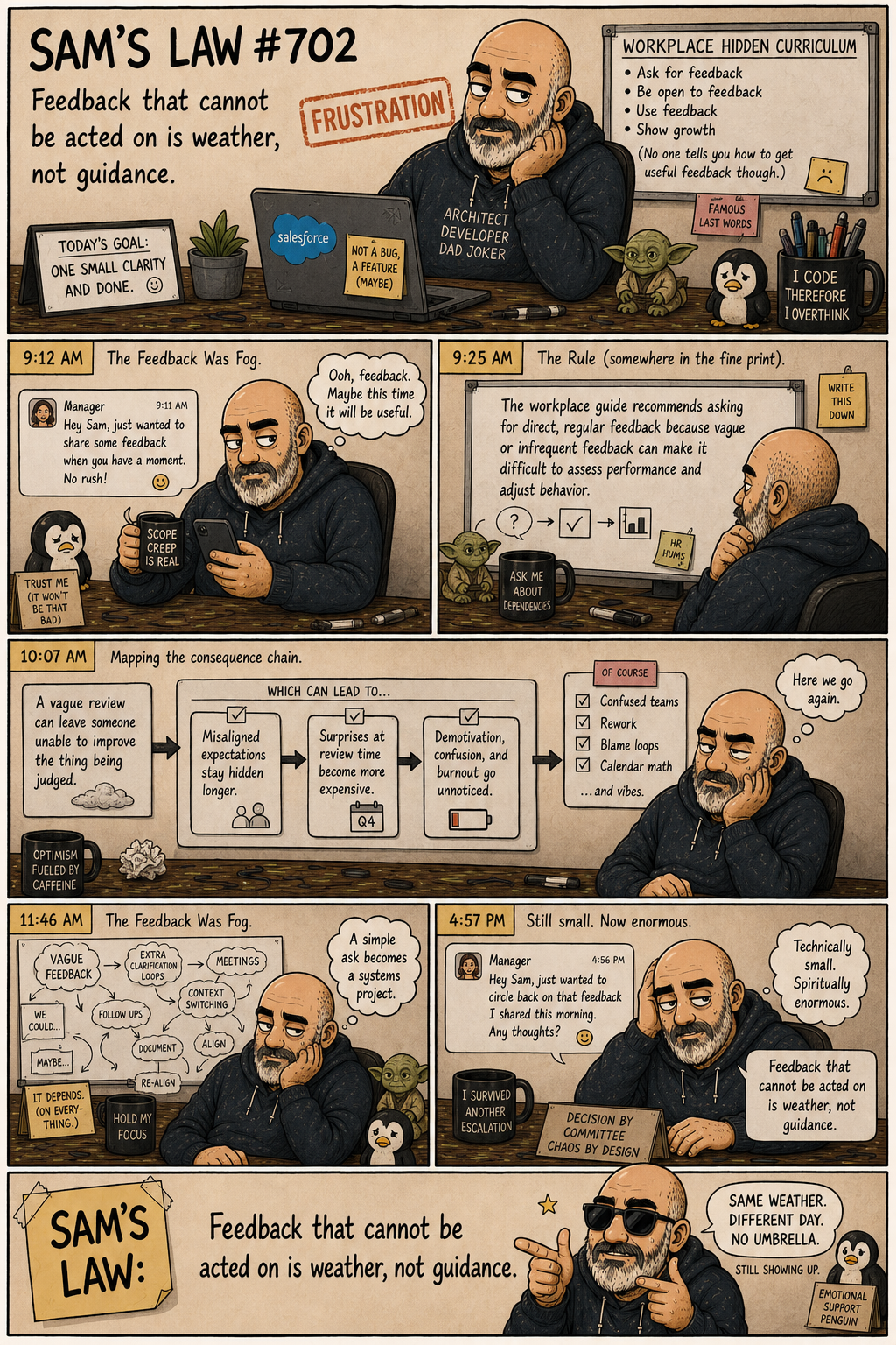 Sam's Law #702: The Feedback Was Fog