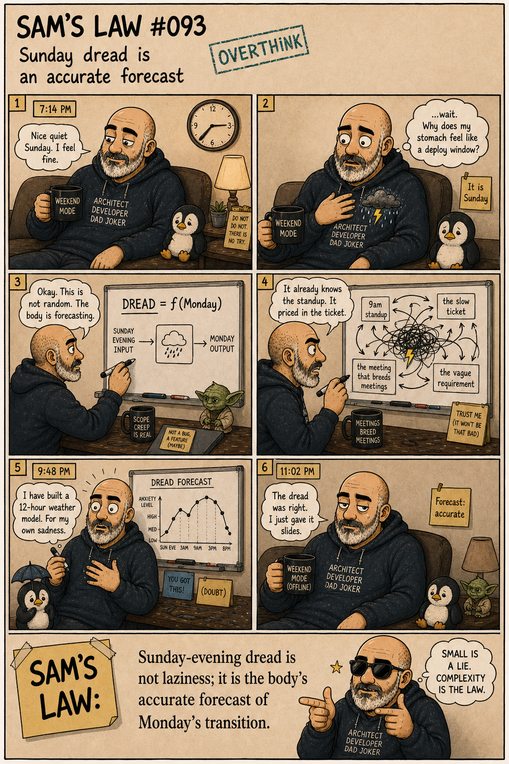 Sam's Law #093: Sunday dread is an accurate forecast